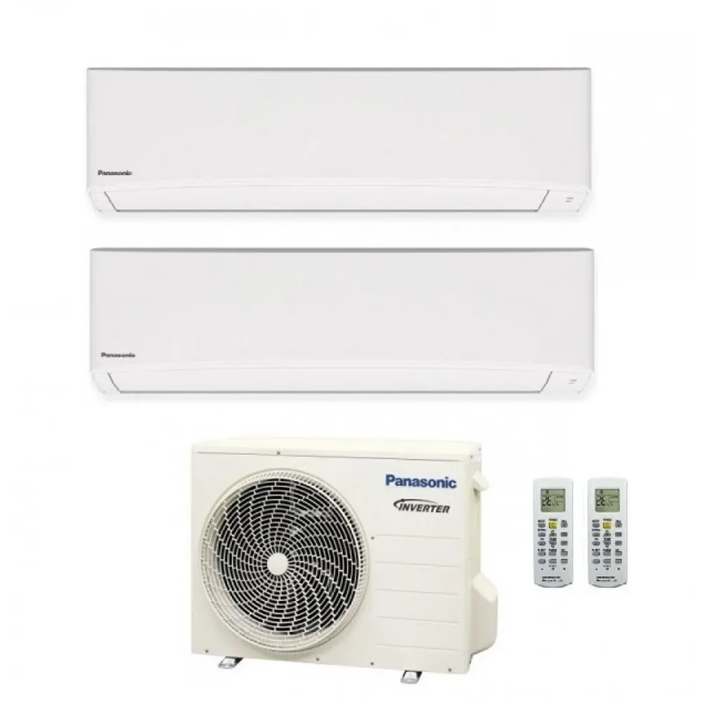Climatizzatore Condizionatore Dual Split Panasonic Serie TZ Inverter Standard R-32 9000+12000 Con CU-2TZ41TBE