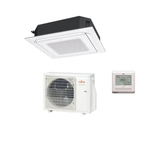 Climatizzatore Condizionatore Fujitsu Cassetta 4 Vie serie ECO KR Circular Flow 24000 Btu R-32 cod. 3NGF88620 White AUXG24...