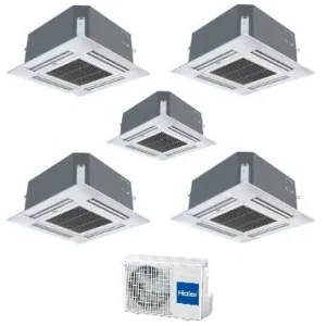 Climatizzatore Condizionatore Haier Penta Split Cassetta Classic Power Supermatch 9+9+9+12+12 con 5U34HS1ERA R-410 9000+90...