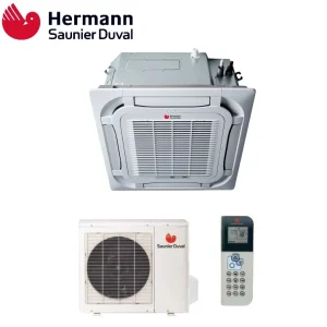 Climatizzatore Condizionatore Hermann Saunier Duval Cassetta 4 Vie Inverter serie VivAir SDH19 18000 BTU SDH 19-050 IKN R-...