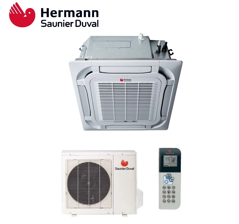 Climatizzatore Condizionatore Hermann Saunier Duval Cassetta 4 Vie Inverter serie VivAir SDH19 18000 BTU SDH 19-050 IKN R-...