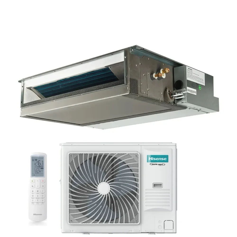 Climatizzatore Condizionatore Hisense Inverter Canalizzato Canalizzabile serie TURBO 60000 Btu AUD175UX4RHH5 + AUW175U6RP4...