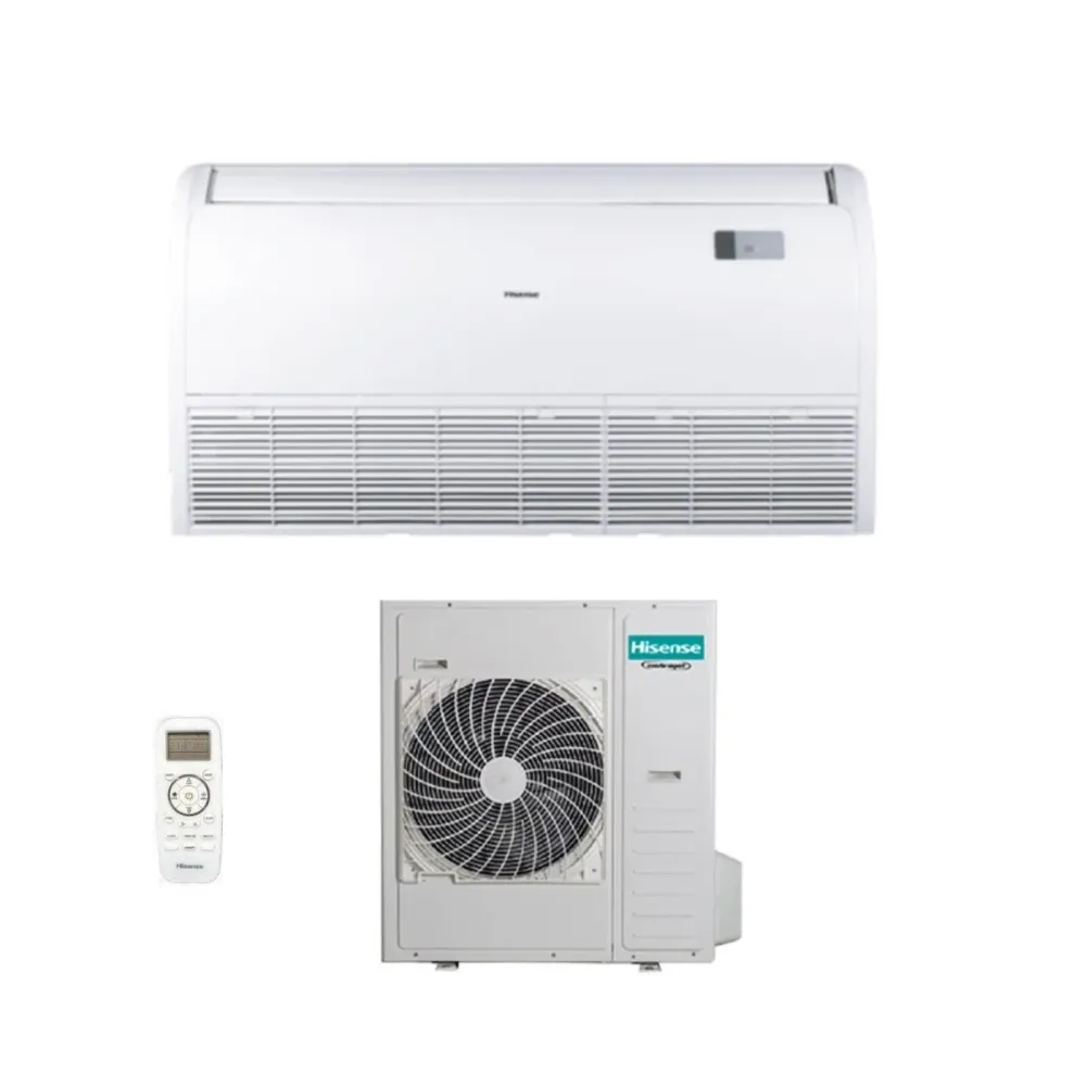 Climatizzatore Condizionatore Hisense Inverter Soffitto/Pavimento 42000 Btu AUV125UR4SC3 + AUW125U4RT5 R-32 con Telecomand...