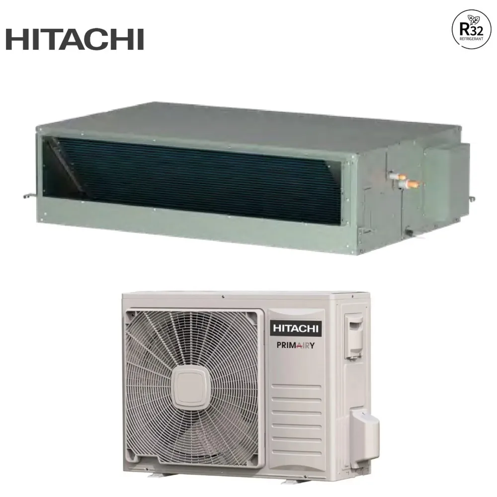 Climatizzatore Condizionatore Hitachi Canalizzato Canalizzabile Inverter serie Primary 48000 Btu RPIL-6.0UFE1NH + RAS-6.0U...