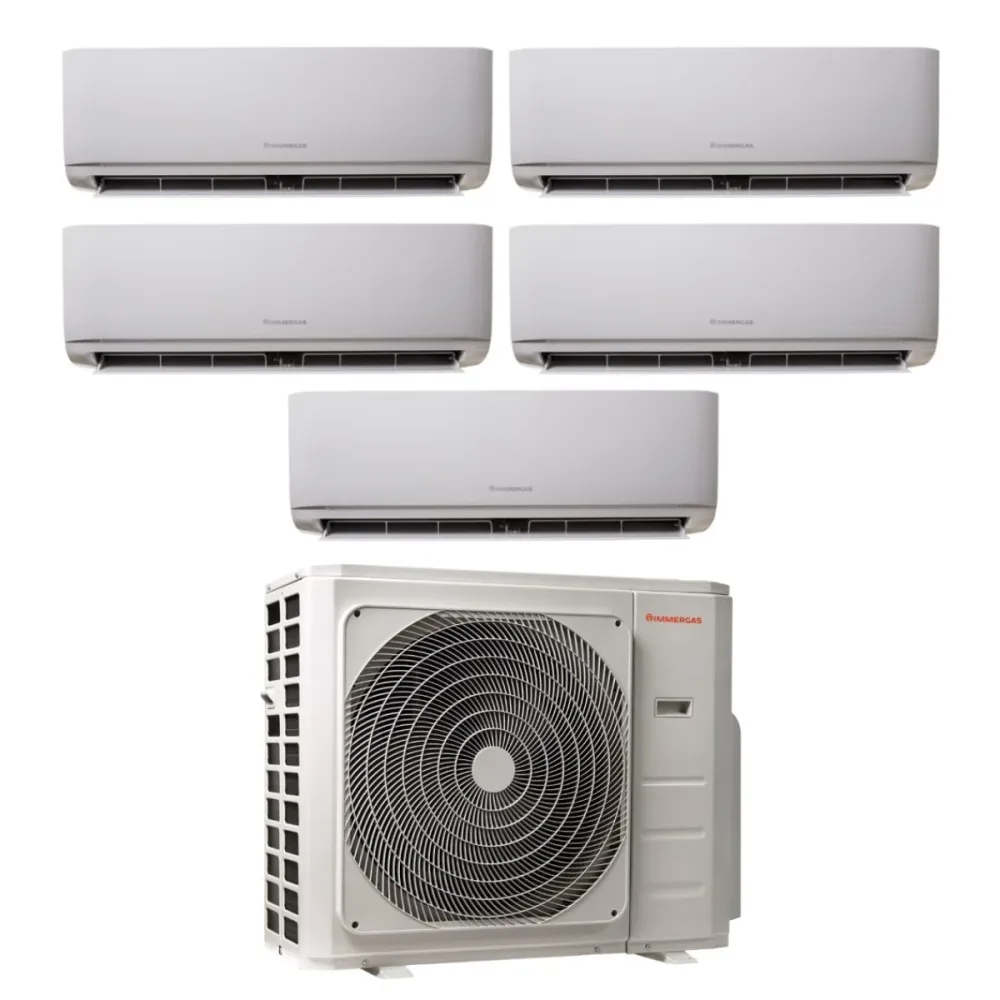 Climatizzatore Condizionatore Immergas Penta Split Inverter serie THOR 9+9+9+12+12 con MULTI 42-5 R-32 Wi-Fi Optional 9000...
