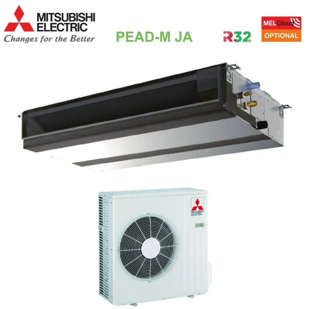 Climatizzatore Condizionatore Mitsubishi Electric Canalizzato Canalizzabile Inverter Media Prevalenza 21000 Btu PEAD-M60JA...