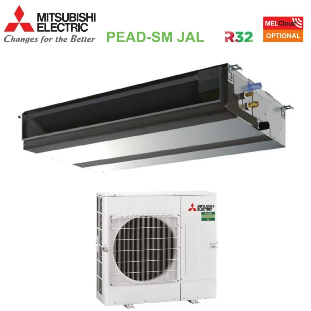 Climatizzatore Condizionatore Mitsubishi Electric Canalizzato Canalizzabile Inverter Media Prevalenza 48000 Btu PEAD-SM140...