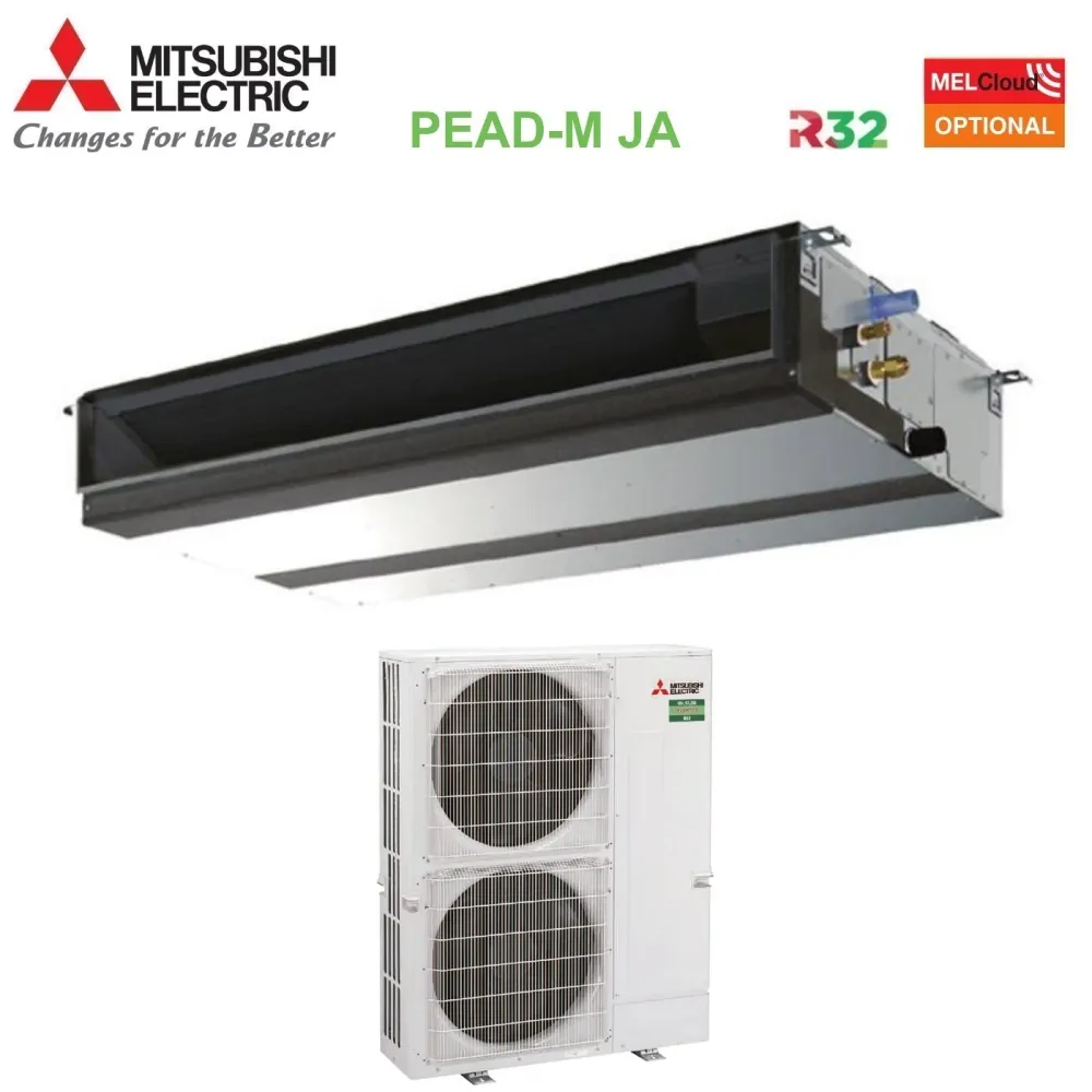 Climatizzatore Condizionatore Mitsubishi Electric Canalizzato Canalizzabile Power Inverter Media Prevalenza 48000 Btu PEAD...