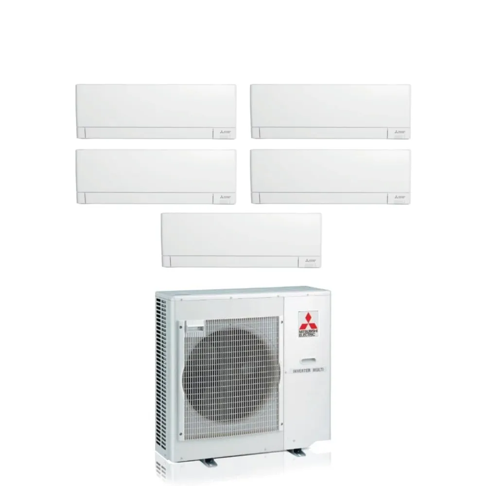 Climatizzatore Condizionatore Mitsubishi Electric Penta Split Inverter Linea Plus serie MSZ-AY 9+9+9+9+18 con MXZ-5F102VF...