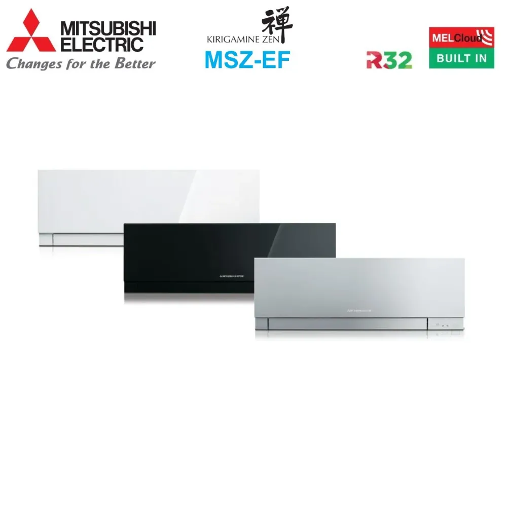 Climatizzatore Condizionatore Mitsubishi Electric Penta Split Inverter serie KIRIGAMINE ZEN WHITE MSZ-EF 7+7+7+7+7 con MXZ...