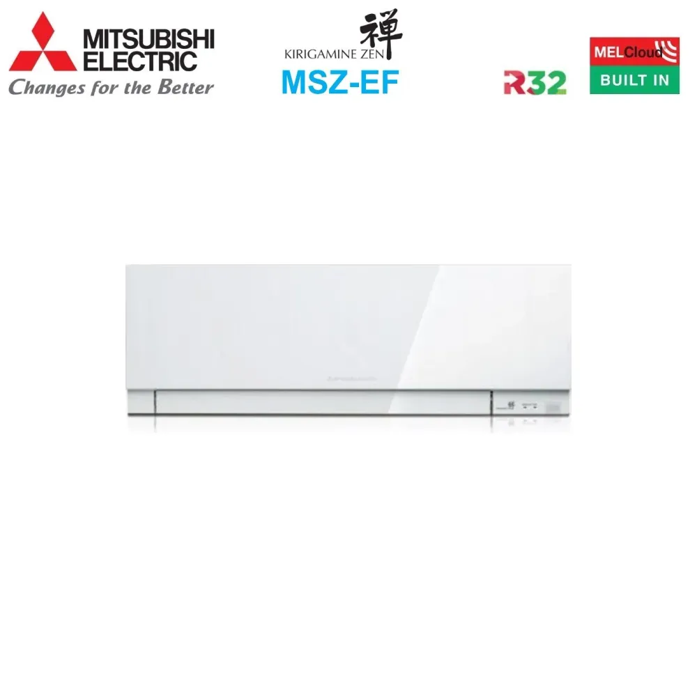 Climatizzatore Condizionatore Mitsubishi Electric Penta Split Inverter serie KIRIGAMINE ZEN WHITE MSZ-EF 7+7+15+15+15 con...