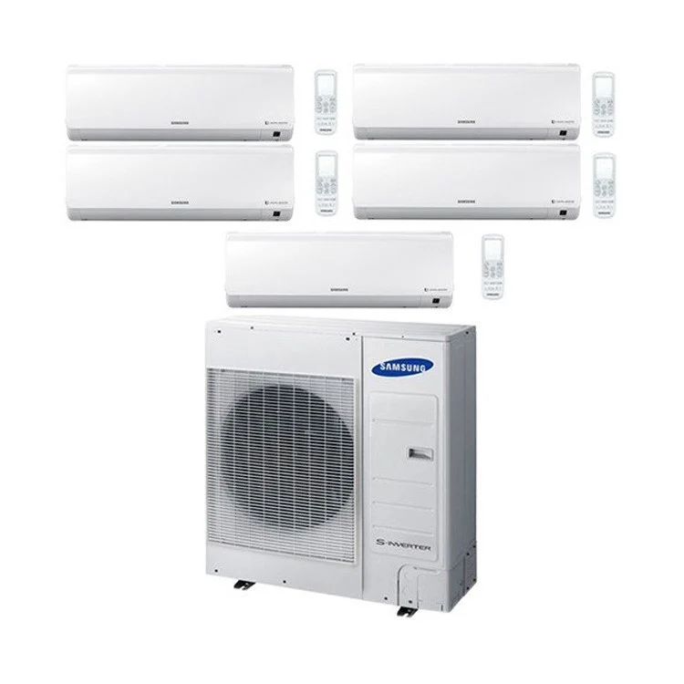 CLIMATIZZATORE CONDIZIONATORE SAMSUNG PENTA SPLIT INVERTER NEW STYLE PLUS 7+7+7+7+9 con AJ100FCJ 7000+7000+7000+7000+9000