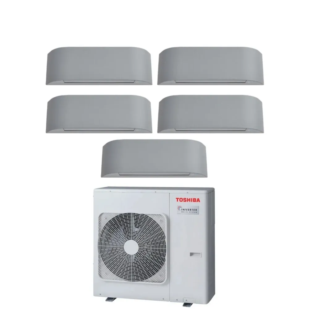 Climatizzatore Condizionatore Toshiba Penta Split Inverter serie HAORI 10+10+10+10+10 (9+9+9+9+9) RAS-5M34U2AVG-E R-32 Wi-...