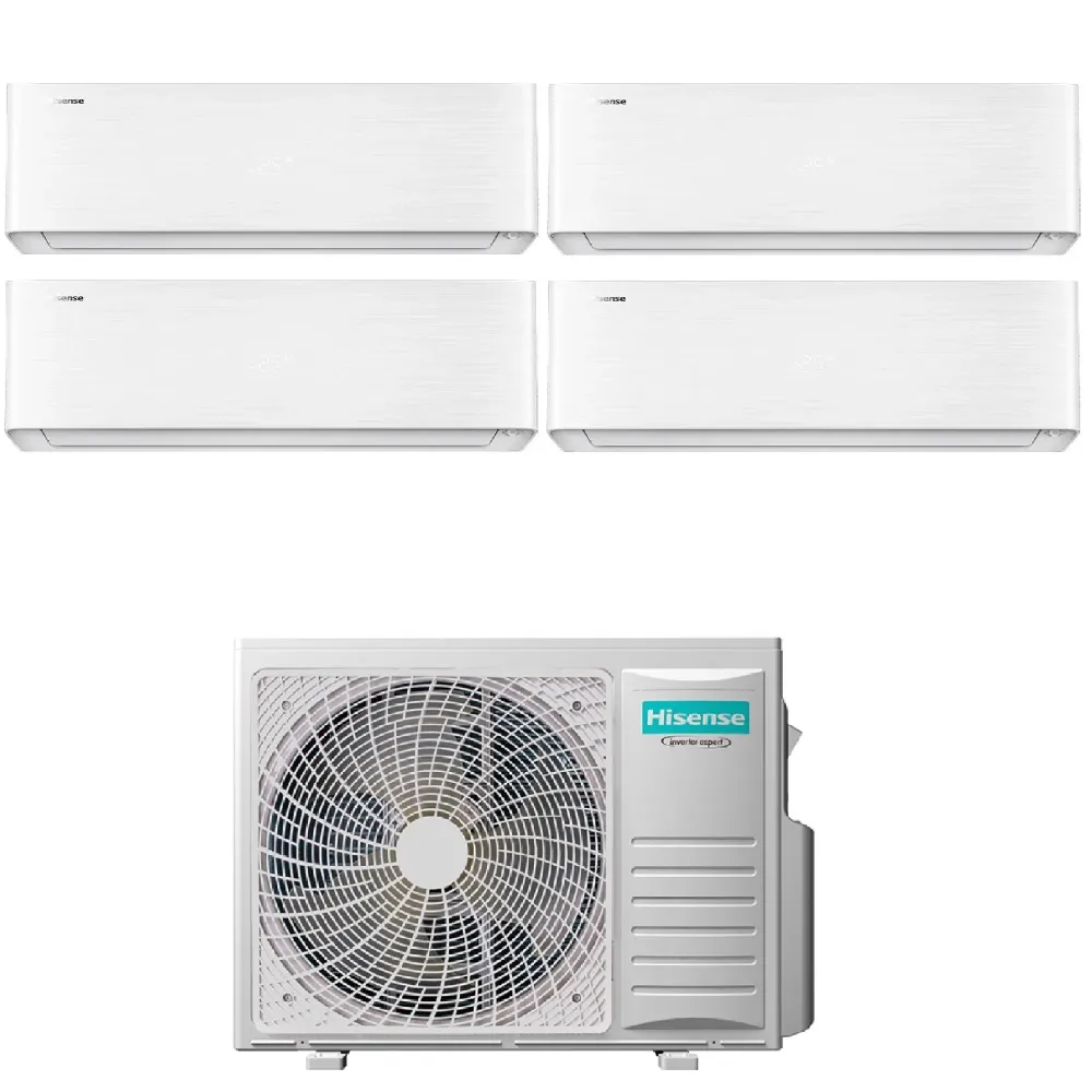 Climatizzatore Hisense Energy Pro X Quadri Split 9000+9000+9000+9000 btu Wi-Fi 4AMW81U4RJC