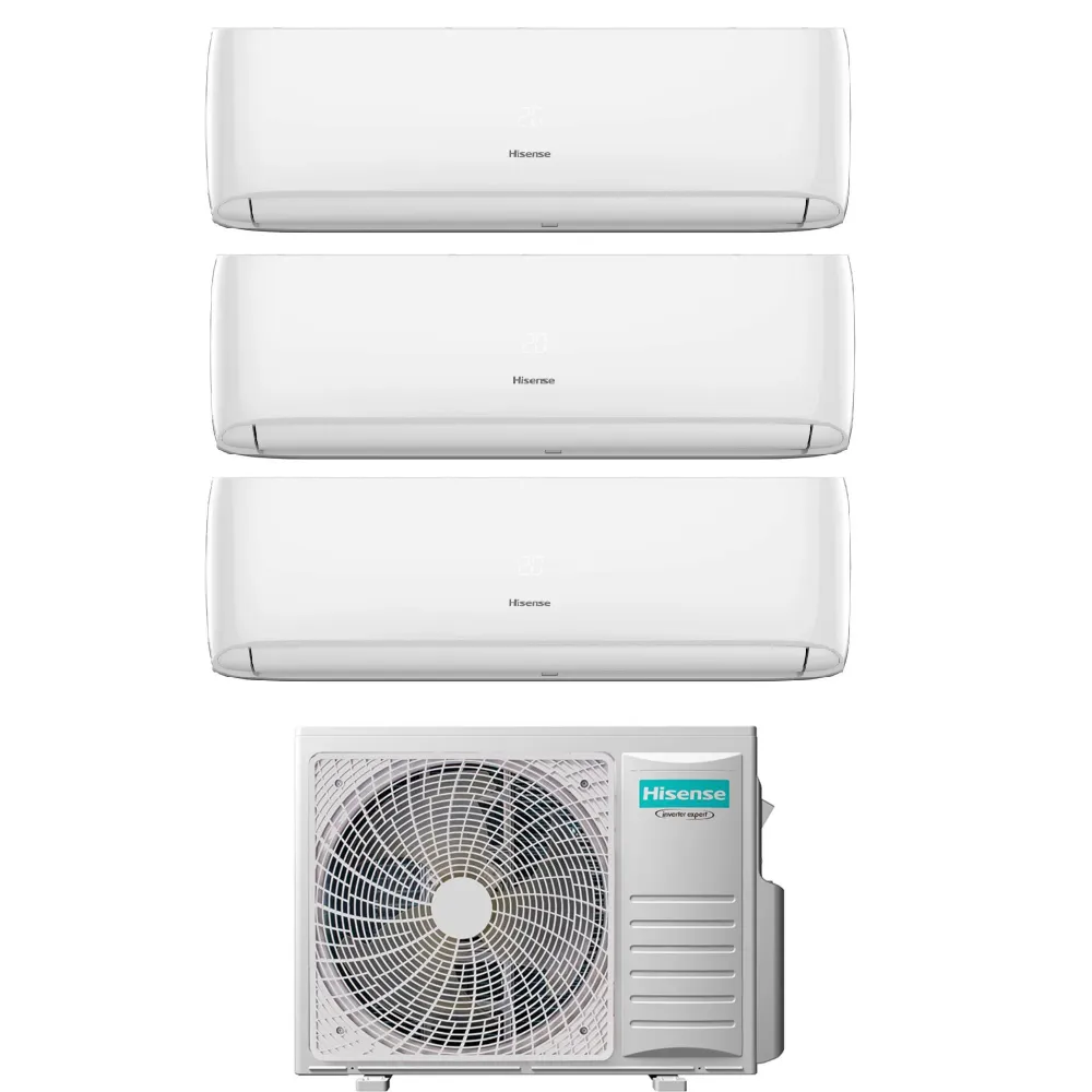 Climatizzatore Hisense Hi-Comfort Trial Split 12000+12000+12000 btu Wi-Fi 5AMW105U4RQC