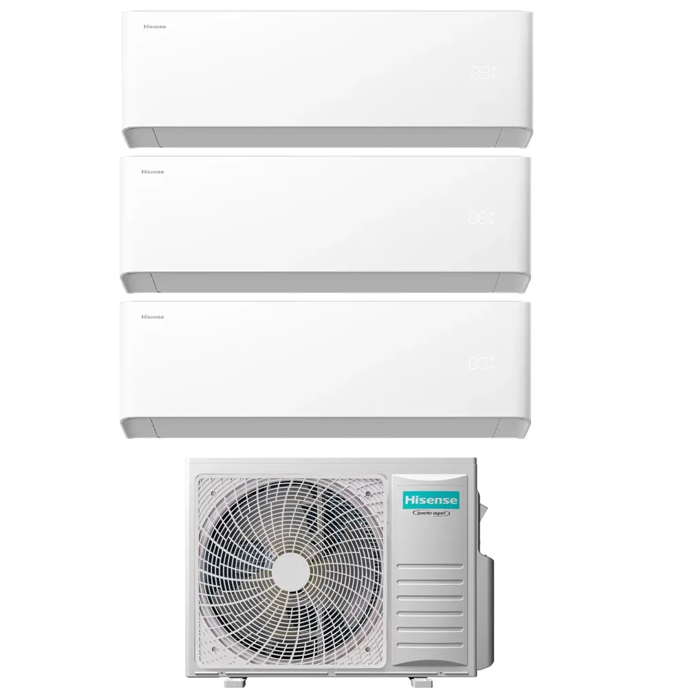 Climatizzatore Hisense UNI HB Trial Split 7000+12000+12000 btu Wi-Fi 3AMW72U4RJC