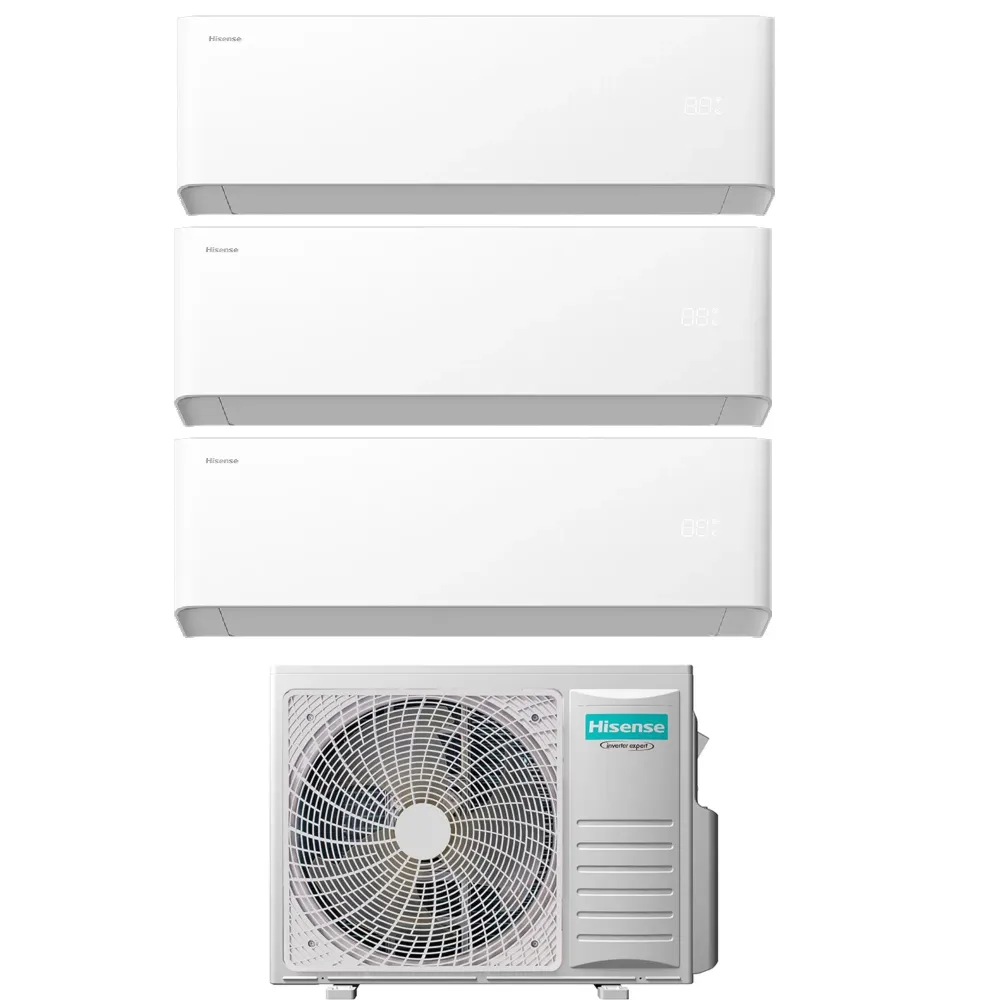 Climatizzatore Hisense UNI HB Trial Split 7000+7000+7000 btu Wi-Fi 3AMW52U4RJC