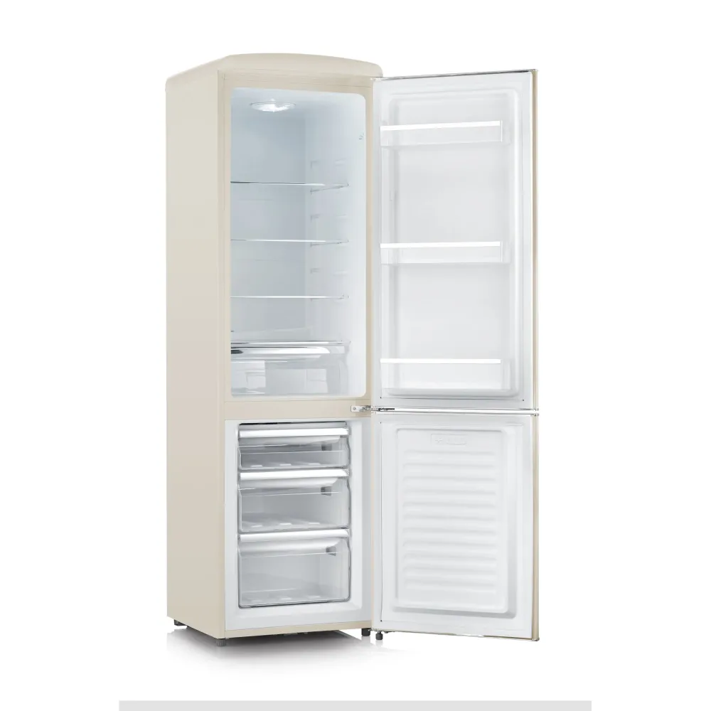 Combinazione di raffreddamento / congelatore Severin retrò RKG8919, crema, 244 litri