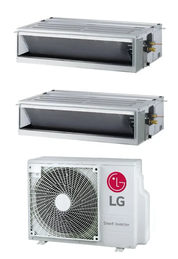 Condizionatore Canalizzato Dual Split LG Standard 12+18 Btu con MU3R21 R-32 Wi-Fi Optional