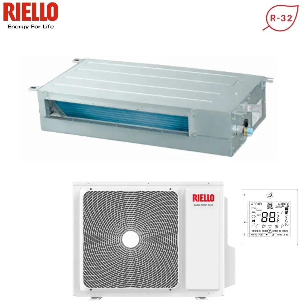 Condizionatore Canalizzato Riello 18000 Btu AMD 50 PA 20161586 R-32 con Comando Filo di serie