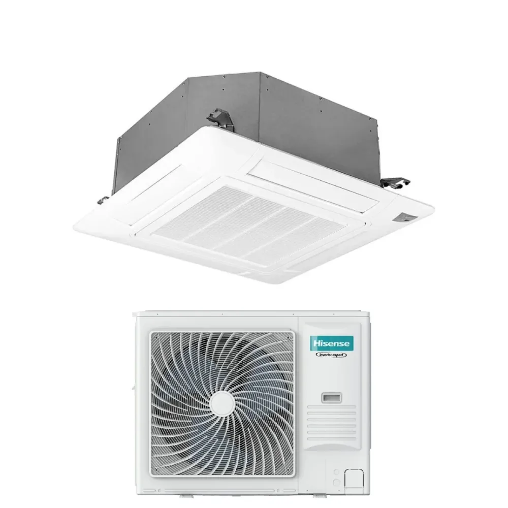 Condizionatore Cassetta Hisense 60000 Btu AUC175UR4RKC8 R-32 Wi-Fi Optional Trifase con Pannello e Telecomando