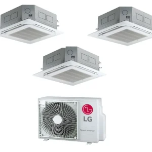 Condizionatore Cassetta Trial Split LG Standard 9+9+12 Btu con MU3R19 R-32 Wi-Fi Optional con Pannello