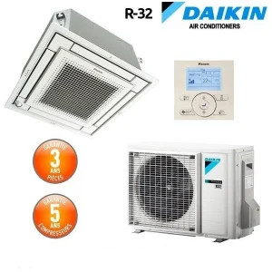 Condizionatore Climatizzatore Daikin Bluevolution R-32 FFA35A2VEB 12000 BTU Cassetta Fully Flat Comando Filo E Griglia