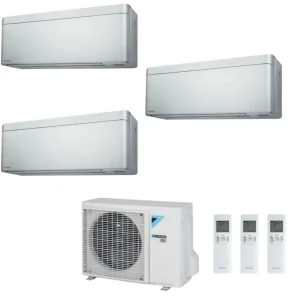 Condizionatore Climatizzatore Daikin Bluevolution Trial Split Stylish New Total Silver R-32 WI-FI 9+9+12 Con 3MXM68A