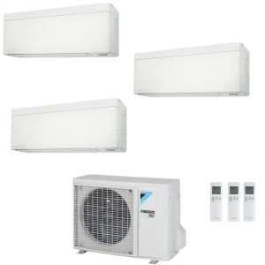 Condizionatore Climatizzatore Daikin Bluevolution Trial Split Inverter Stylish White R-32 WI-FI 7+7+12 Con 3MXM52A