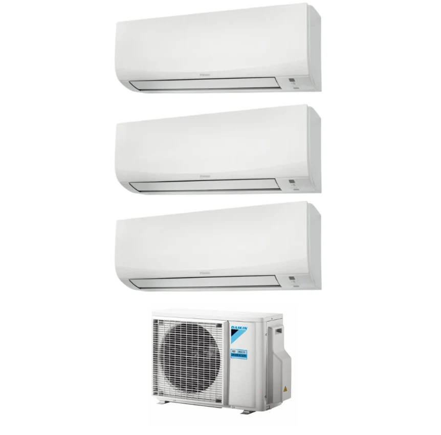 Condizionatore Climatizzatore Daikin Trial Split Inverter R-32 Serie Sensira 7000+7000+12000 Con 3MXF52A Wi-Fi Integrato 7...