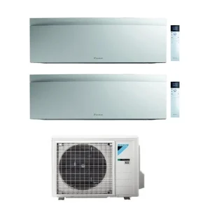 Condizionatore Climatizzatore Dual Daikin inverter Emura III White Wi-Fi R-32 Bluevolution 9000+12000 BTU 2MXM50A(9)