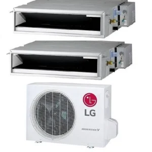 Condizionatore Climatizzatore LG Dual Split Canalizzato 9000+12000 BTU R-32 Con MU2R15 U13