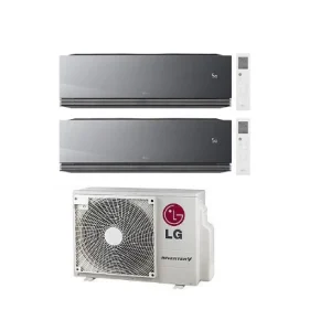 Condizionatore Climatizzatore LG Dual Split Inverter R-32 ARTCOOL Mirror Al Air 9000+12000 BTU Wifi integrato Con MU2R15