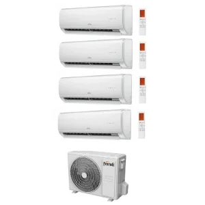 Condizionatore Climatizzatore Ferroli Quadri Giada M 9000+9000+12000+12000 BTU Con 28-4 Wi-Fi Integrato Alexa e Google HOME