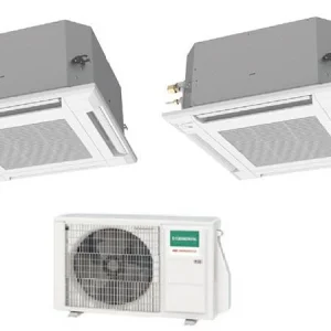 Condizionatore Climatizzatore General Fujitsu Multisplit R-32 Cassetta 12000+12000 Con AOHG14KBTA2