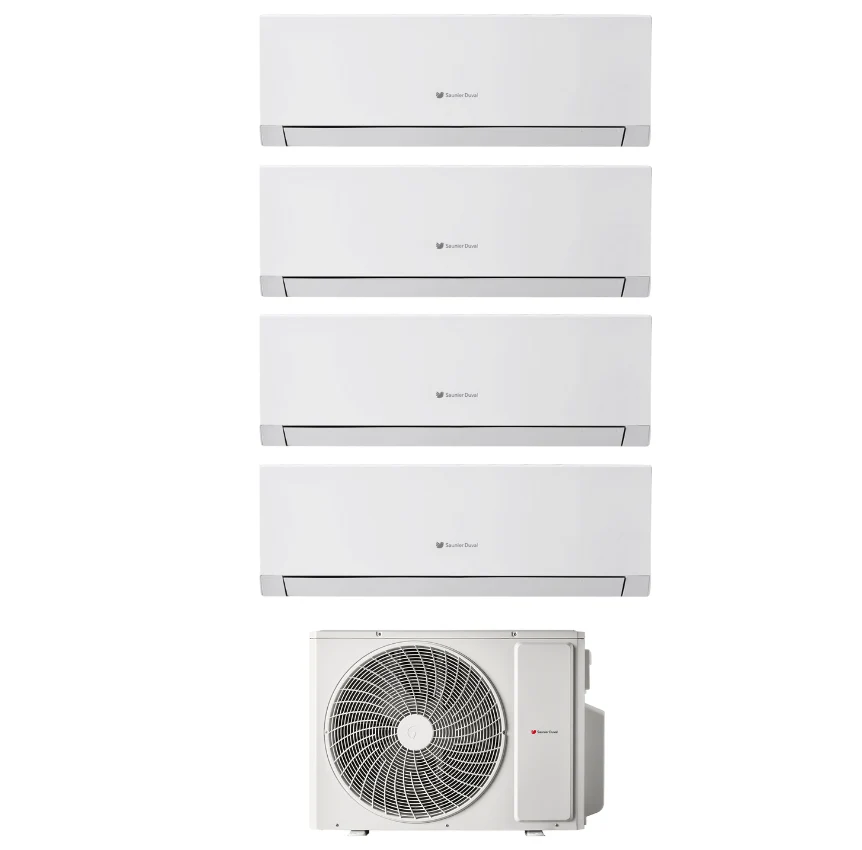 Condizionatore Climatizzatore Hermann Saunier Duval Quadri Split Inverter R-32 VivAir Max 9000+9000+9000+12000 BTU Con SDH...