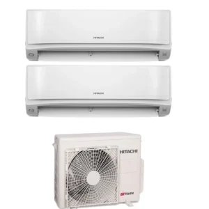 Condizionatore Climatizzatore Hitachi Dual Split Inverter R-32 airHome 400 9000+12000 BTU Con RAM-G55N2HA(B)E Multi Pro G...