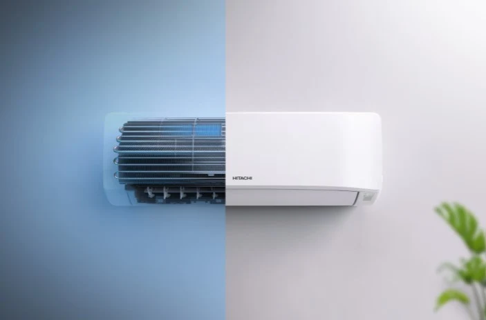 Condizionatore Climatizzatore Hitachi Penta Split Inverter R-32 airHome 400 7000+9000+9000+12000+12000 BTU Con RAM-G85N5HA...