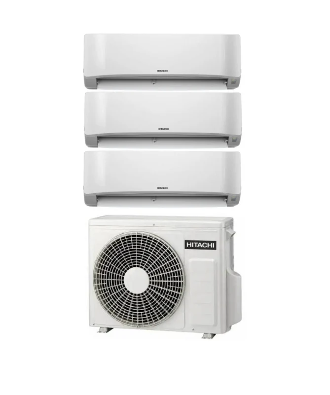 Condizionatore Climatizzatore Hitachi Trial Split Inverter R-32 airHome 400 7000+7000+7000 BTU Con RAM-G68N3HA(B)E Multi P...