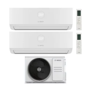Condizionatore Climatizzatore Junkers Bosch Dual Split Inverter R-32 Serie Climate 7000i White 7000+9000 BTU Con 5000M 53/...