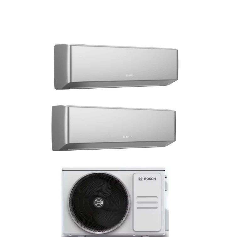 Condizionatore Climatizzatore Junkers Bosch Dual Split Inverter R-32 Serie Climate 7000i Silver 7000+7000 BTU Con 5000M 41...