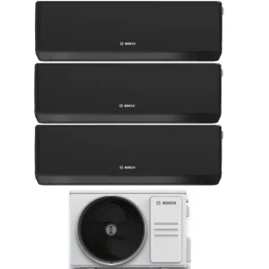 Condizionatore Climatizzatore Junkers Bosch Trial Split Inverter R-32 Serie Climate 7000i Black 7000+12000+12000 BTU Con 5...