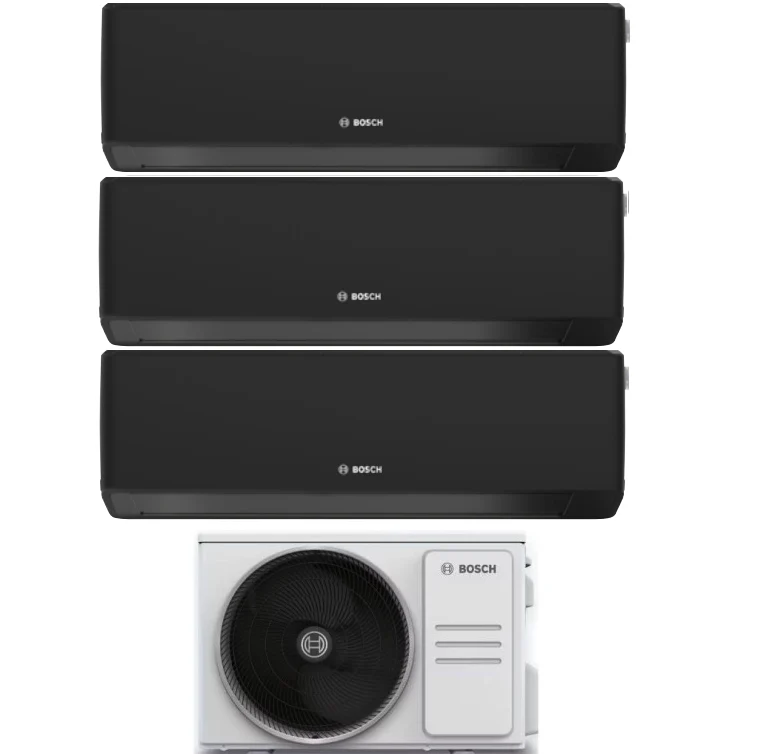 Condizionatore Climatizzatore Junkers Bosch Trial Split Inverter R-32 Serie Climate 7000i Black 7000+9000+12000 BTU Con 50...