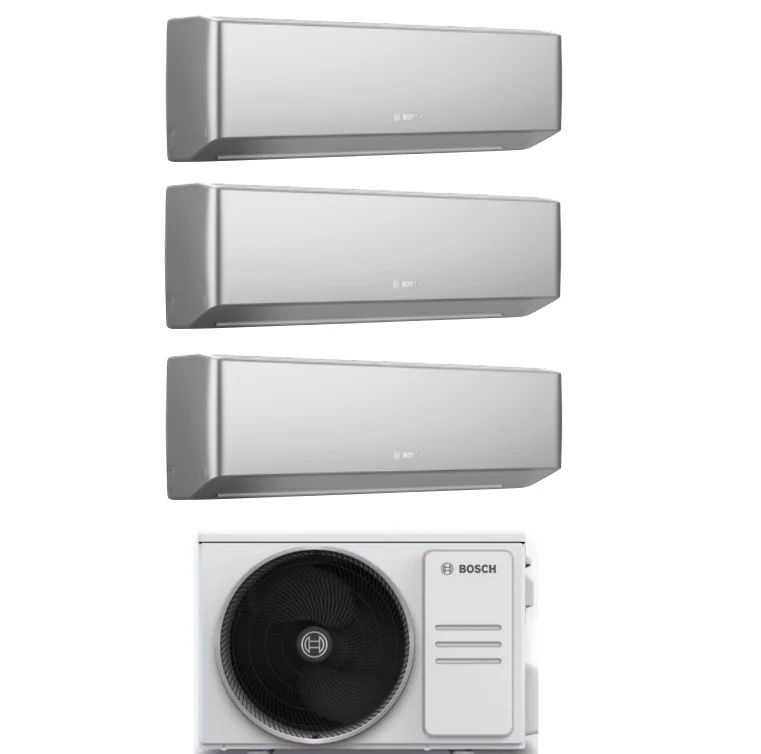 Condizionatore Climatizzatore Junkers Bosch Trial Split Inverter R-32 Serie Climate 7000i Silver 9000+9000+9000 BTU Con 50...
