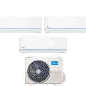 Condizionatore Climatizzatore Midea Trial Split Inverter Evolution R-32 12000+12000+12000 BTU Con M3OA-27HFN8-Q Wi-Fi Inte...
