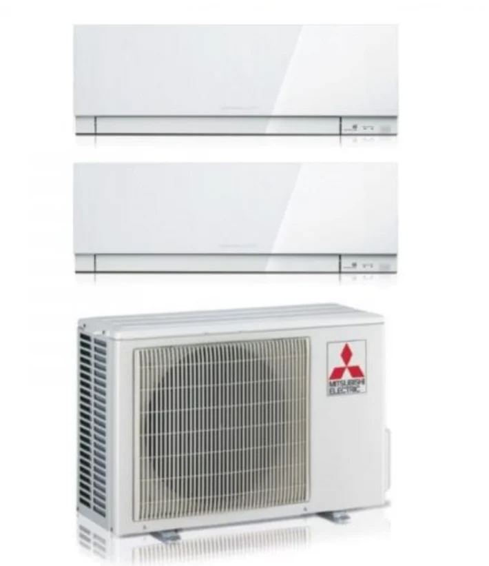 Condizionatore Climatizzatore Mitsubishi Electric Dual Split inverter Kirigamine Zen White MSZ-EF R-32 9000+9000 Colore Bi...