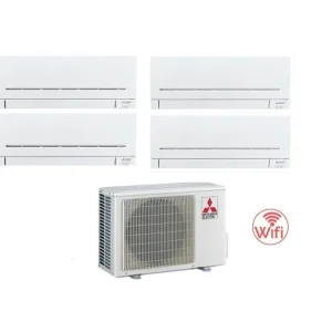Condizionatore Climatizzatore Mitsubishi Electric MSZ-APVGK Quadri Split Inverter R32 Wi-Fi 7000+7000+7000+9000 Con MXZ-4F...