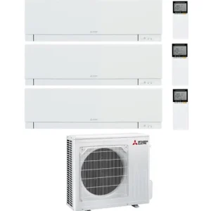 Condizionatore Climatizzatore Mitsubishi Electric Trial Split inverter Kirigamine Zen White MSZ-EF R-32 9000+9000+18000 Co...