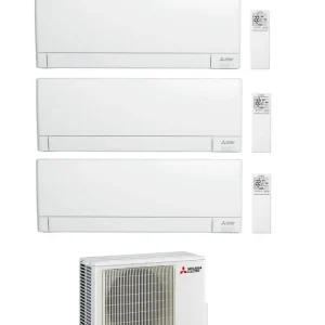 Condizionatore Climatizzatore Mitsubishi Electric Trial Split R-32 MSZ-AY 9000+9000+18000 Btu Con MXZ-3F68VF4 Wi-Fi Integr...