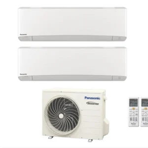 Condizionatore Climatizzatore Panasonic dual split inverter Etherea White R-32 Wi-Fi con Econavi 9000+9000 con CU-2Z41TBE